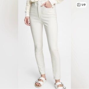 Gap High-Rise True Skinny Jeans in White, size 30L, NWT